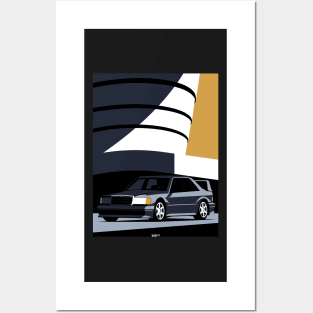 Merc 190E Evo II (Grey) | gift for car owner Posters and Art